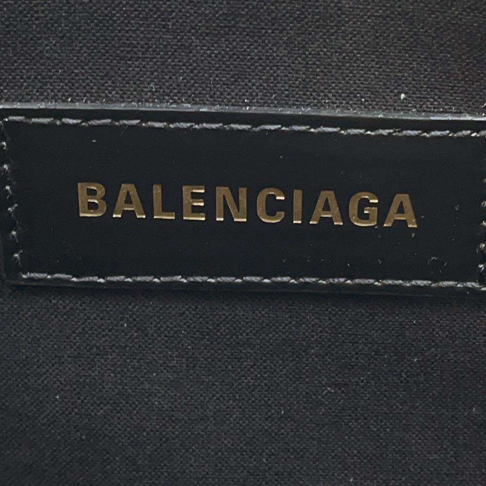 Balenciaga Tote Bag Logo Canvas Black White - Picture 10 of 11